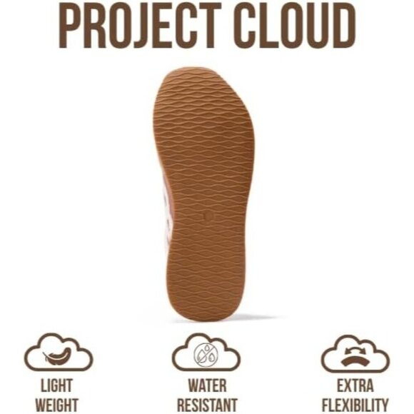 Women's Light Nude Memory Foam Shoes Lightweight Nonslip Walking Sneakers - Picture 4 of 5